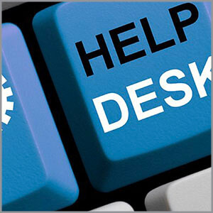 IT Help Desk button on a keyboard
