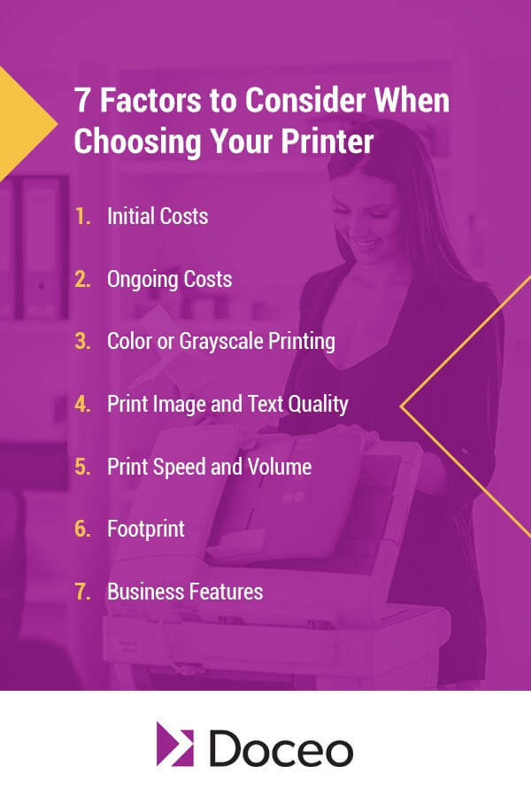 7 Factors to Consider When Choosing Your Printer