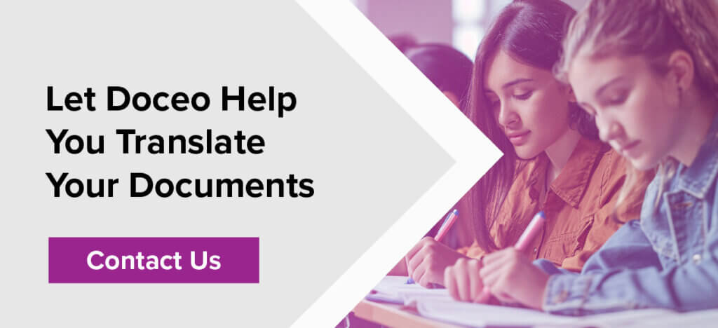 Let Doceo help Translate your Documents Today