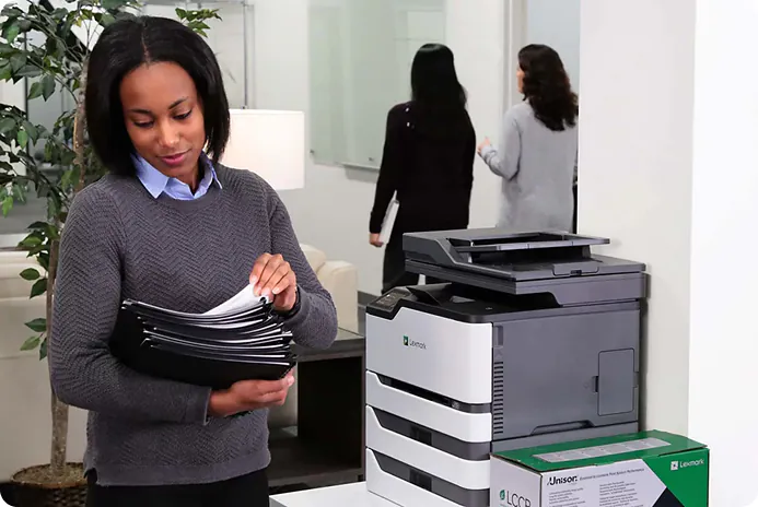 <span>Why Lexmark </span> Works for <br>Office Teams?