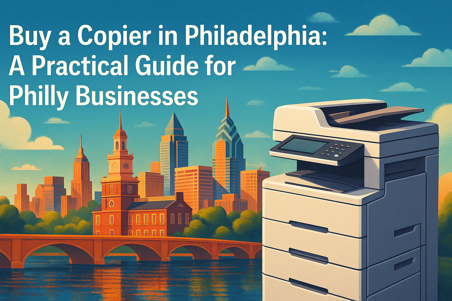 Copier setup in a Center City Philadelphia workplace