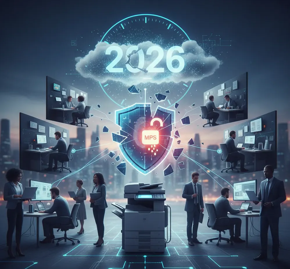 The Hybrid Work Print Security Gap: Why Your MPS Strategy Needs a 2026 Update