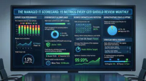 The Managed IT Scorecard: 15 Metrics Every CEO Should Review Monthly